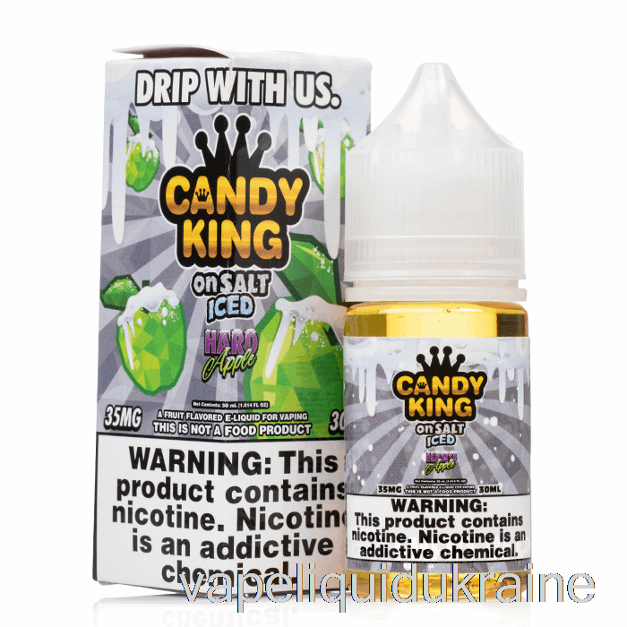 Vape Liquid Ukraine ICED Hard Apple - Candy King On Salt - 30mL 35mg